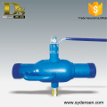 Full bore fully welded electric ball valve